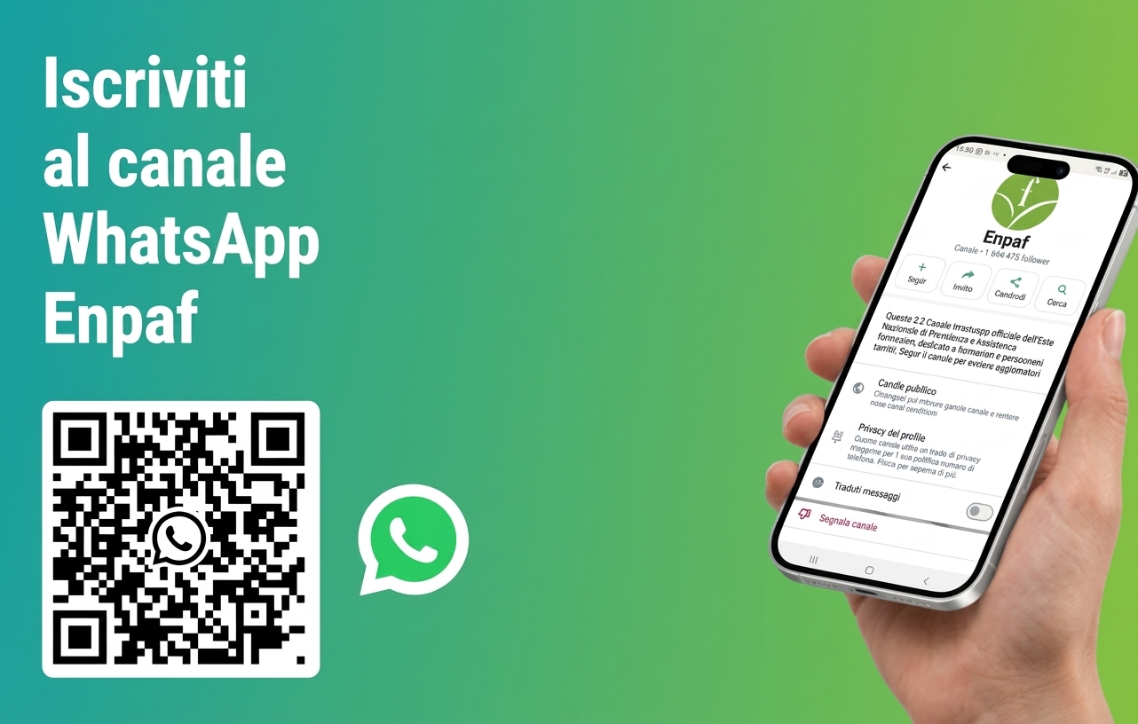 Attivo il canale WhatsApp ENPAF